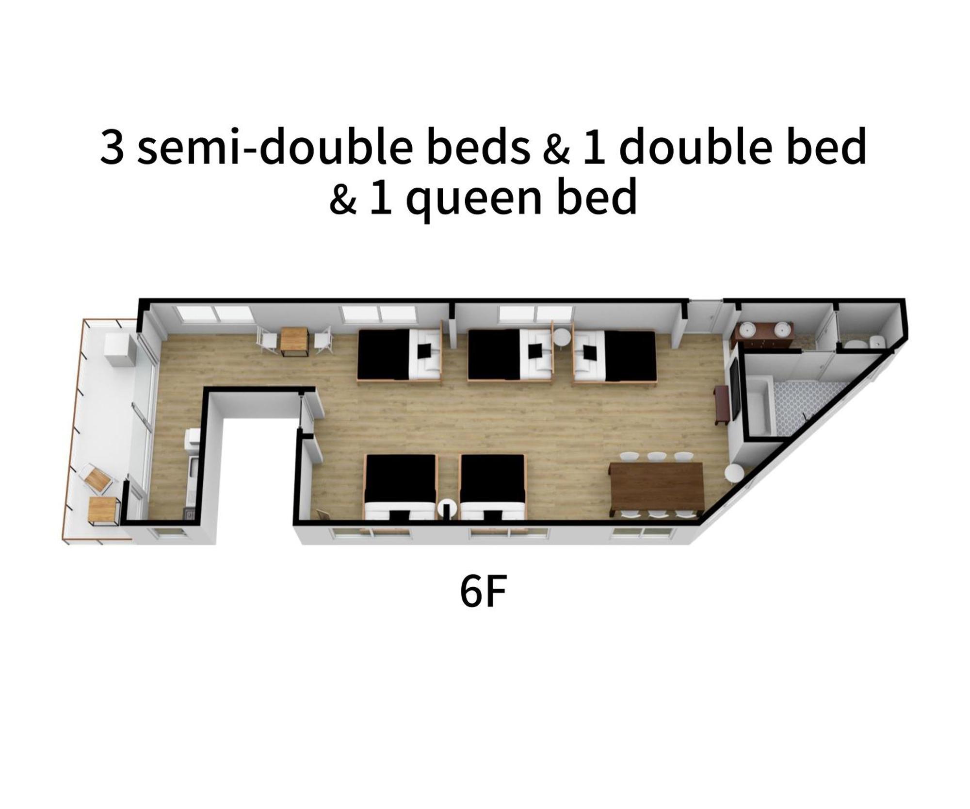 오사카 U.House 아파트 호텔 객실 사진